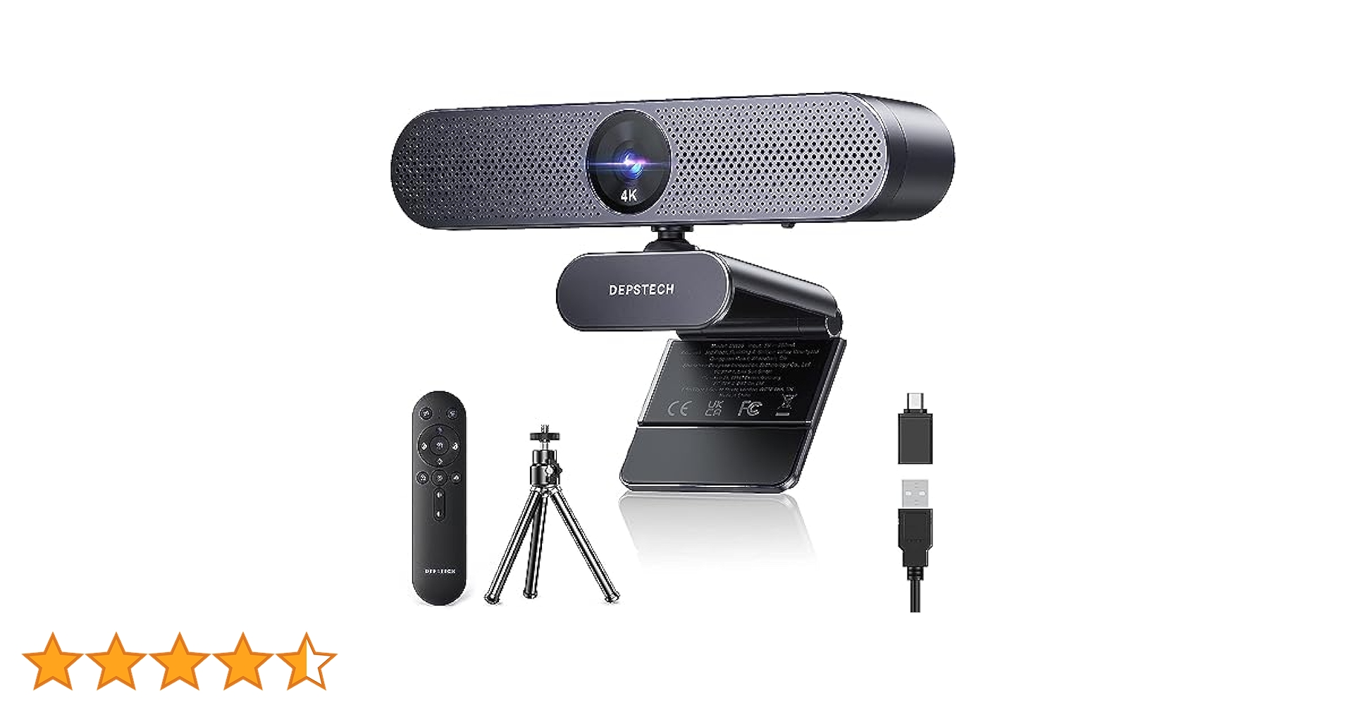 DEPSTECH WEBカメラ 4K リモコン付き オートフォーカス 明度/彩度 Amazon.co.jp: DEPSTECH WEBカメラ 4K リモコン付き オート